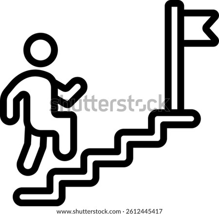 Persistent Icon Outline Vector Illustration