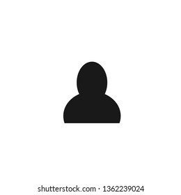 Person account vector icon flat