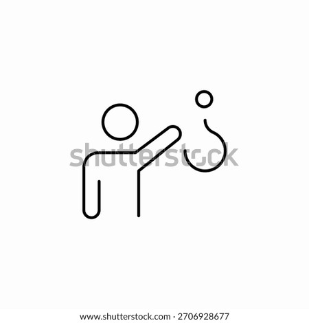 person asking question icon sign vector