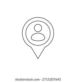 Personenavatar innerhalb einer Ortsbildkarte