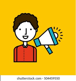 person avatar with training icon vector illustration design