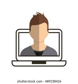 person avatar user icon vector illustration design