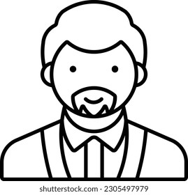 person avatar user people businessman Outline