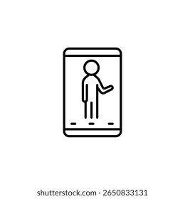 Person Avatar Within Smartphone Application Interface Presentation Concept