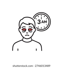 Person awake at 3AM representing insomnia and sleep deprivation disorder