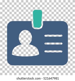 Person Badge Icon. Vector Pictograph Style Is A Flat Symbol, Color, Chess Transparent Background. Designed For Software And Web Interface Toolbars And Menus.