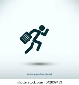 Person bag icon