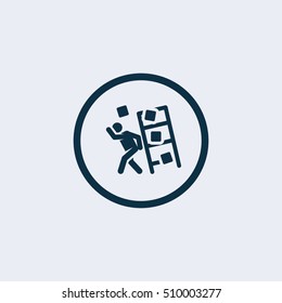 Person Being Injured By A Falling Object Symbol For Download. Vector Icons For Video, Mobile Apps, Web Sites And Print Projects.