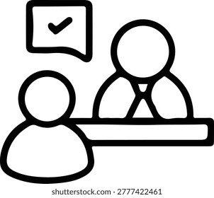 Person being interviewed for a job, HR meeting, recruitment, human resources, hiring decision, candidate evaluation.