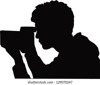 person in black