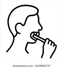 Person Brushing Teeth Oral Hygiene Dental Care Routine Vector Art Daily Health Lifestyle Wellness