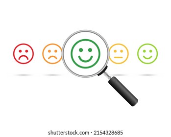 Person for business, leadership man concepts icons. Design, sign, symbol of Search for motivation positive businessman and employee with success thinking and ideas with magnifying exploration. Vector.