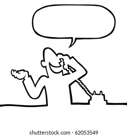 Person calling on the phone
