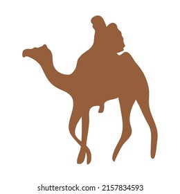 person in camel silhouette character