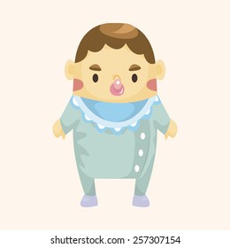 person character baby theme elements