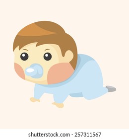 person character baby theme elements