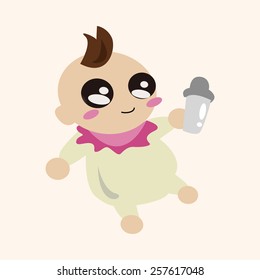 person character baby theme elements
