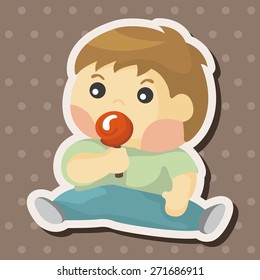 person character baby theme elements