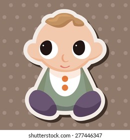 person character baby theme elements