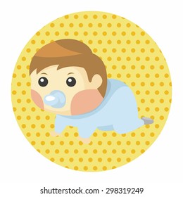 person character baby theme elements
