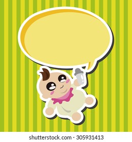 person character baby theme elements