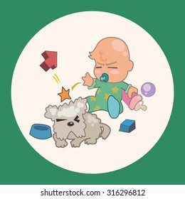 person character baby theme elements