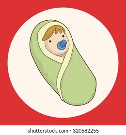 person character baby theme elements