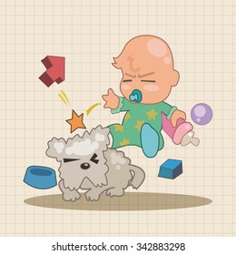 person character baby theme elements