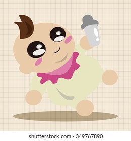 person character baby theme elements