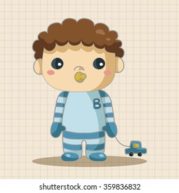 person character baby theme elements