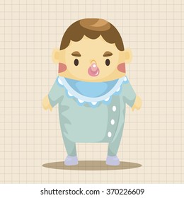 person character baby theme elements