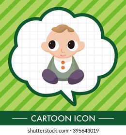 person character baby theme elements