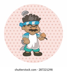 person character golfers theme elements