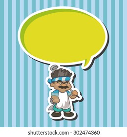 person character golfers theme elements
