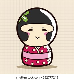 person character Japanese theme elements