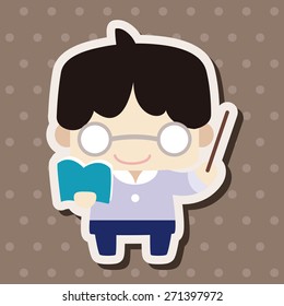 person character teacher theme elements