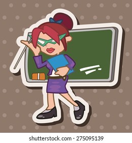 person character teacher theme elements