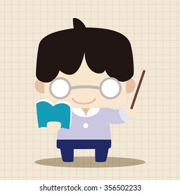 person character teacher theme elements