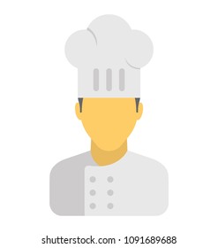 
A person with chef hat is cook 
