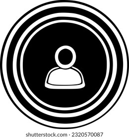 Person in circle, Street view outline icon, line vector sign, linear sign, symbol, vector, art