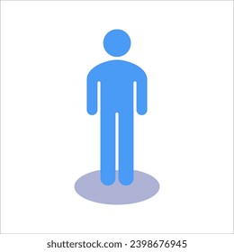 Person in circle, Street view outline icon, line vector sign, vector illustration on white background