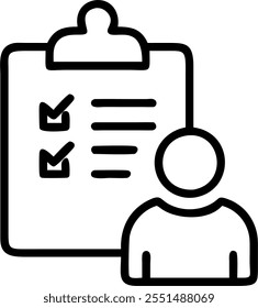 Person with Clipboard and Detailed Service Tracking concept as A person holding a clipboard ensuring detailed service tracking set against a clean background with space for text or