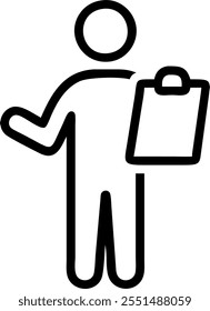 Person with Clipboard and Organized Service Coordination concept as A person holding a clipboard ensuring organized service coordination set against a clean background offering spa