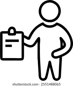 Person with Clipboard and Organized Service Coordination concept as A person holding a clipboard ensuring organized service coordination set against a clean background offering spa