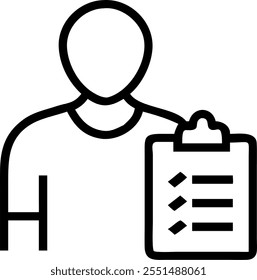 Person with Clipboard and Reliable Service Coordination concept as A person holding a clipboard ensuring reliable service coordination set against a clean background offering space