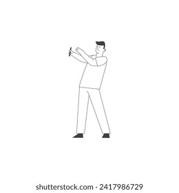 person coloring book poses illustration