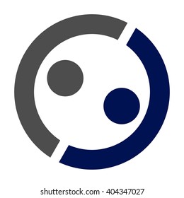 person and community logo vector.