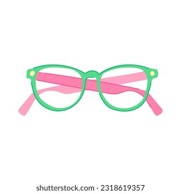 caricatura de gafas de ordenador personal. tecnología de internet, señalización de gafas de ordenador portátil de persona de negocios. ilustración vectorial de símbolo aislado