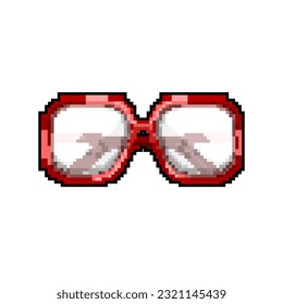 person computer glasses game pixel art retro vector. bit person computer glasses. old vintage illustration