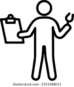 Person with Computer and Office Supplies for IT Service concept as A person using a computer with office supplies around set against a blank background providing space for text or